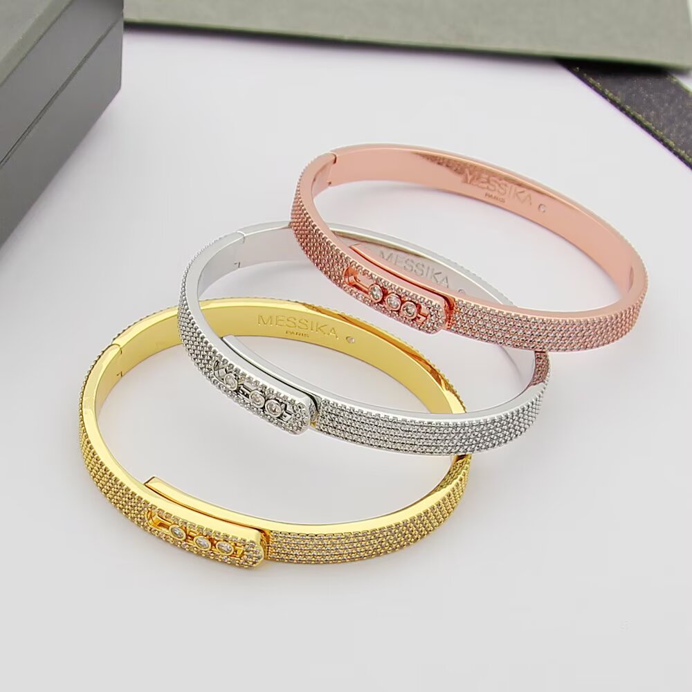 [Aura Jewels]Move Noa Full Pavé Diamond Bangle Bracelet