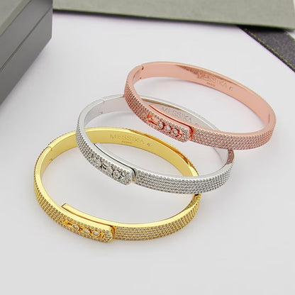 [Aura Jewels]Move Noa Full Pavé Diamond Bangle Bracelet