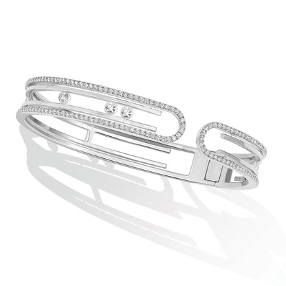 [Aura Jewels]MOVE 10TH PAVED DIAMOND BRACELET