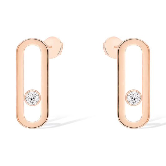 [Aura Jewels]MOVE UNO SMALL 1 DIAMOND EARRINGS