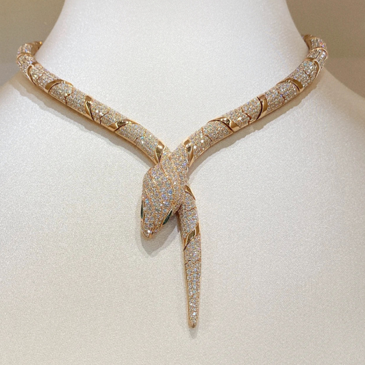 [✨Aura Jewels✨]HAUTE COUTURE GOLD SERPENTI NECKLACE
