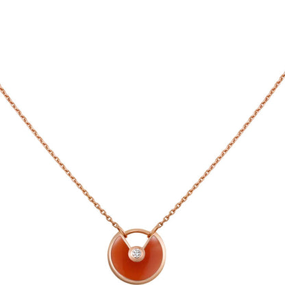 ¡®Aura Jewels¡¯AMULETTE GOLD CARNELIAN ONYX NECKLACE