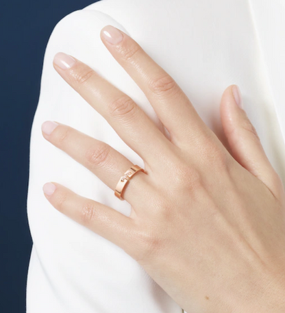 ¡®Aura Jewels¡¯ALLIANCE LIENS VIDENCE DIAMOND 4MM RING