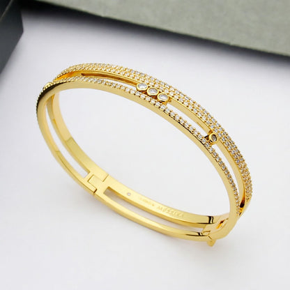 [Aura Jewels]Move Romane pavé bangle