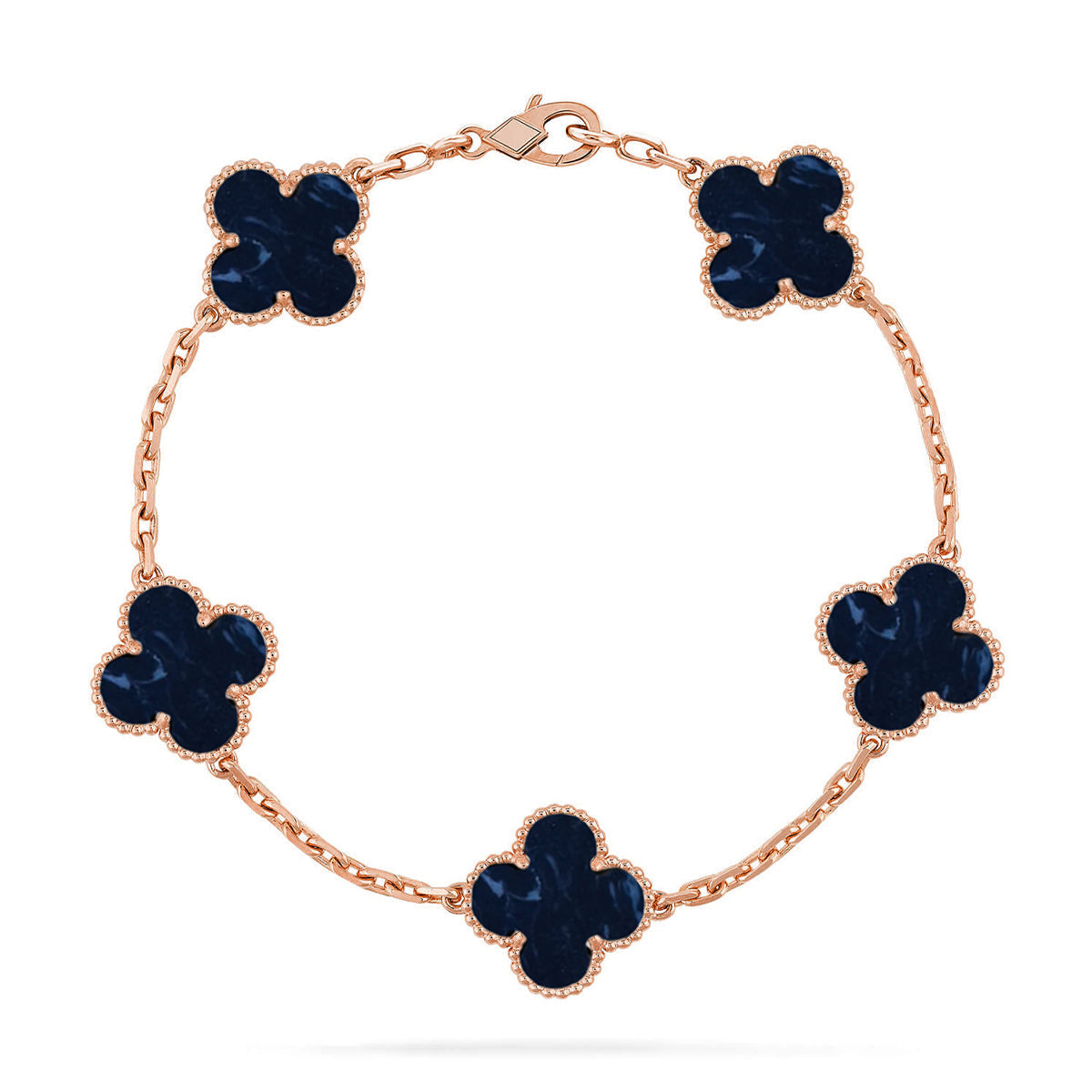 [Aura Jewels]New CLOVER 5 MOTIF PIETERSITE BRACELET COLLECTION