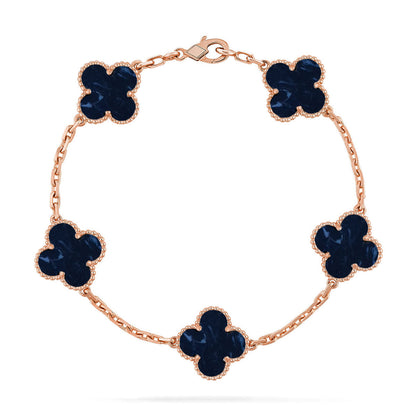 [Aura Jewels]New CLOVER 5 MOTIF PIETERSITE BRACELET COLLECTION