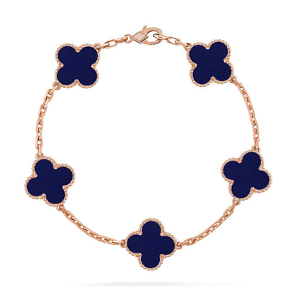 [Aura Jewels]New CLOVER 5 MOTIF LAPIS LAZULI BRACELET COLLECTION