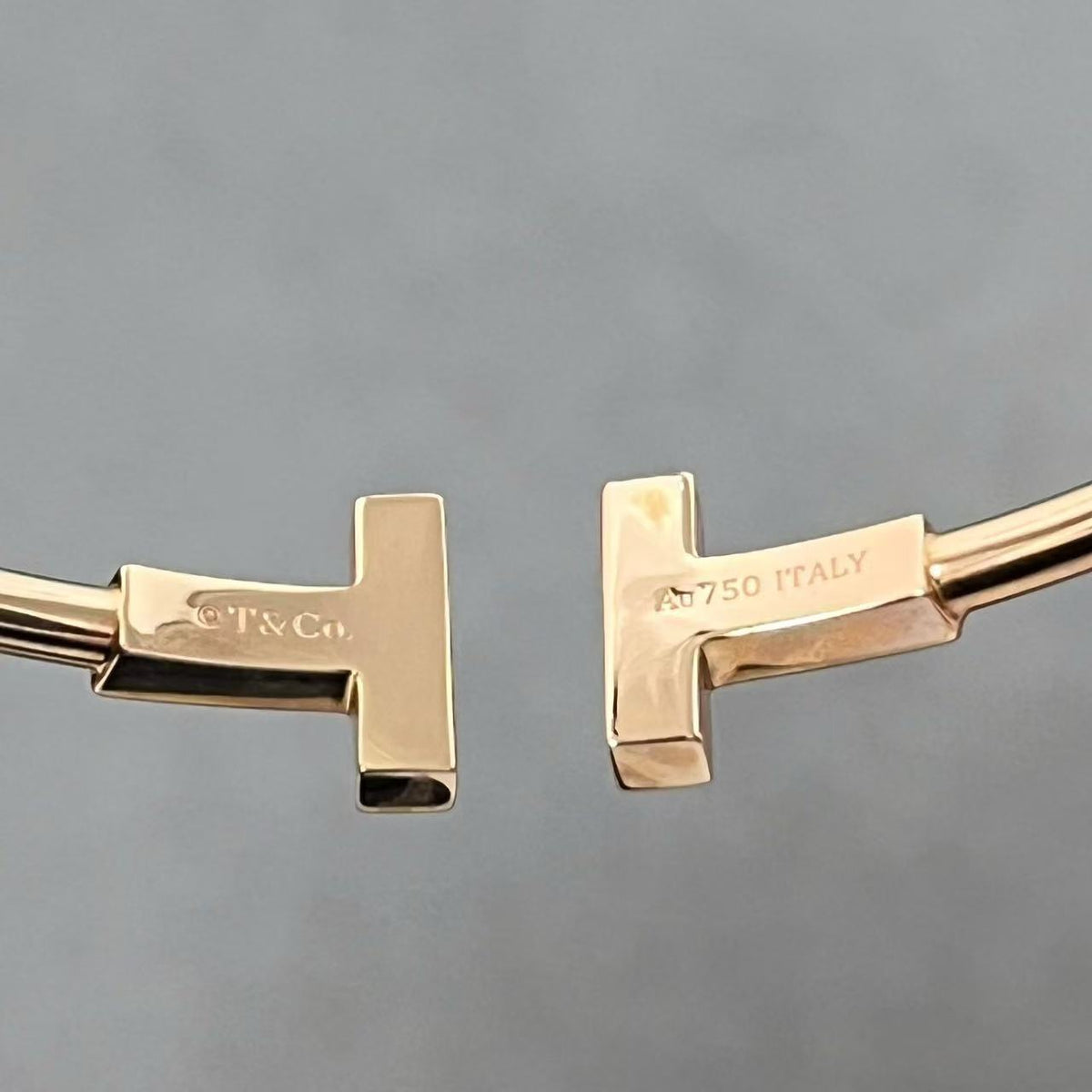 [Aura Jewels] T House Double T Open Bangle