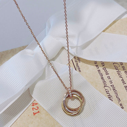 ¡®Aura Jewels¡¯TRINITY NECKLACE GOLD  DIAMONDS