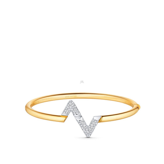 ¡®Aura Jewels¡¯VOLTE UPSITE DOWN GOLD DIAMOND BRACELET