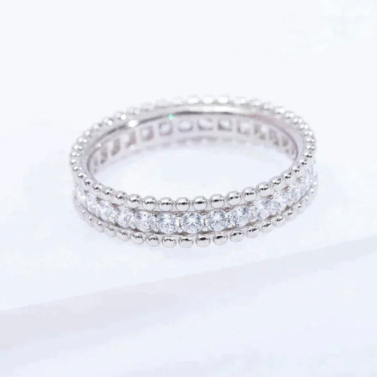 ¡®Aura Jewels¡¯PERLEE DIAMOND SILVER RING