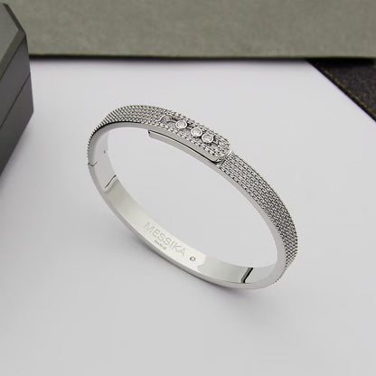 [Aura Jewels]Move Noa Full Pavé Diamond Bangle Bracelet