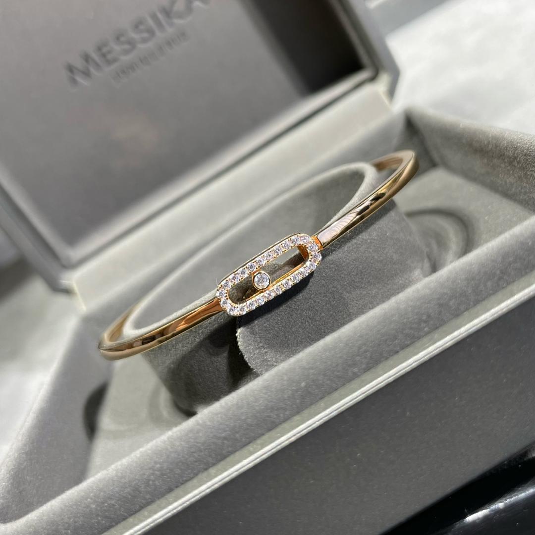 [Aura Jewels]Move Uno pavé flex bangle medium