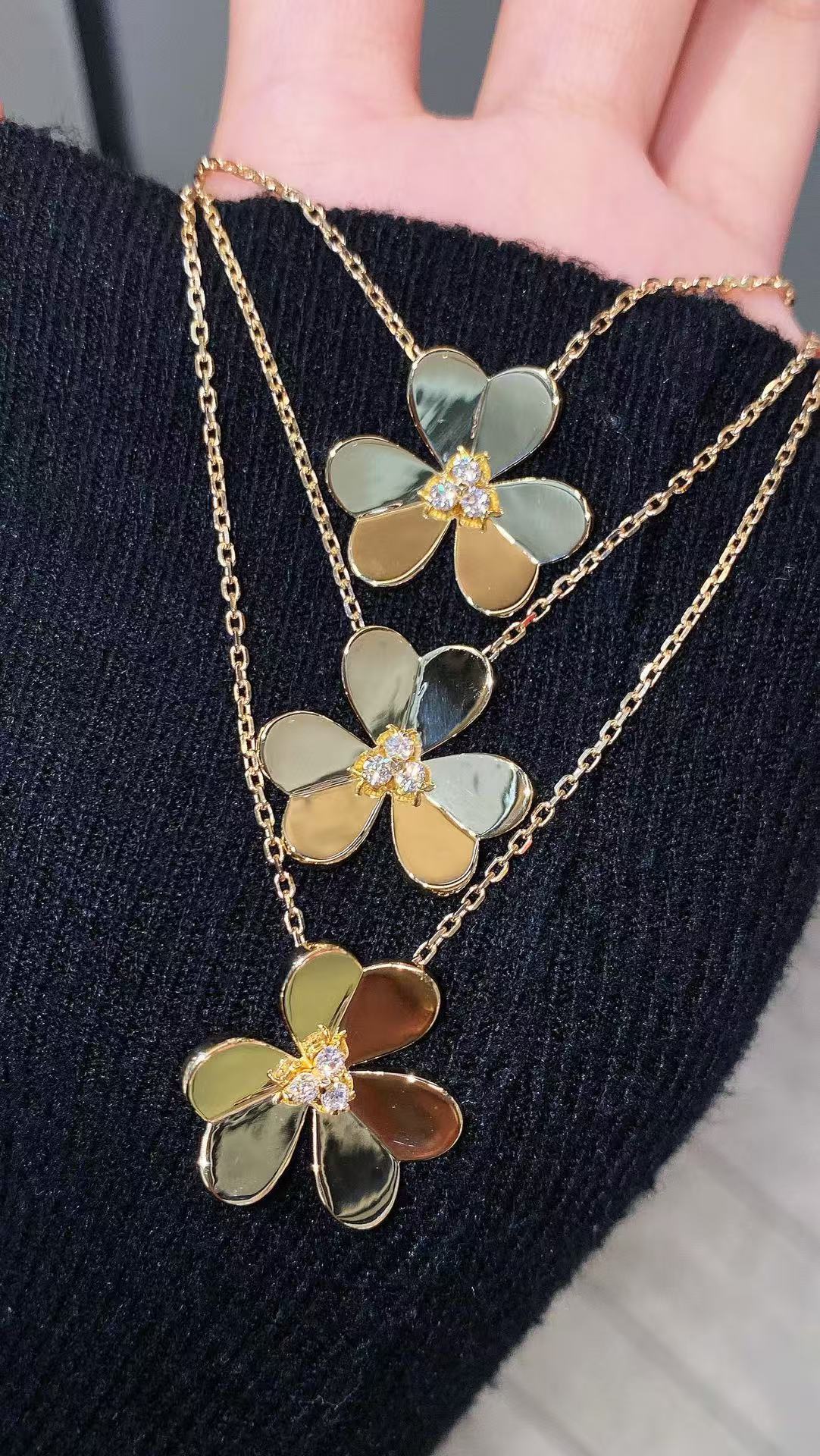 [Aura Jewels]FRIVOLE GOLD FLOWER NECKLACE2