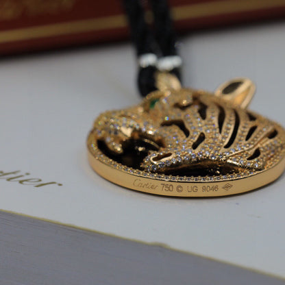 ¡®Aura Jewels¡ Openwork Tiger Cord Pendant Necklace