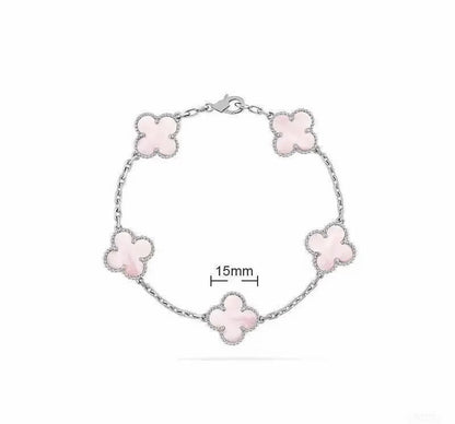 [Aura JewelsLight Pink Braided Bracelet