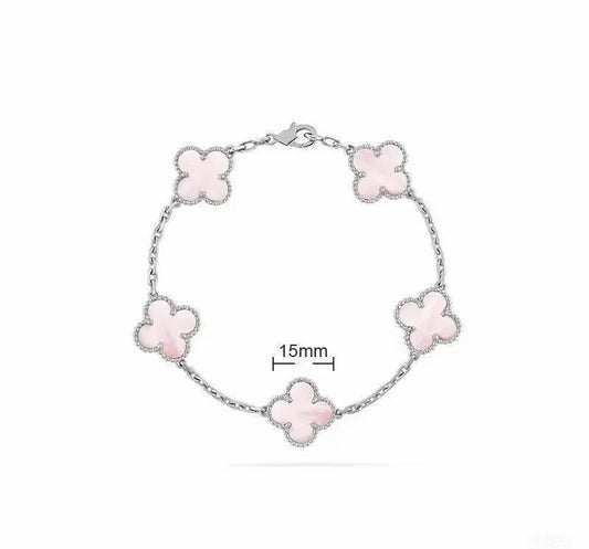 [Aura JewelsLight Pink Braided Bracelet