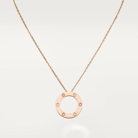 ¡®Aura Jewels¡¯LOVE NECKLACE 16MM 3 DIAMONDS