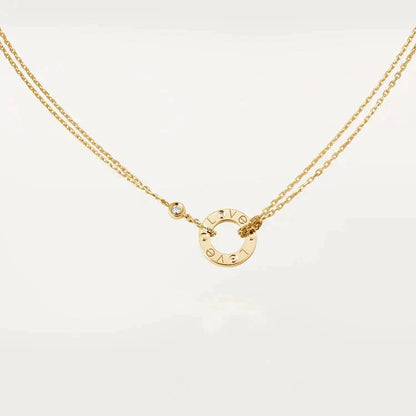¡®Aura Jewels¡¯LOVE NECKLACE 16MM 2 DIAMONDS