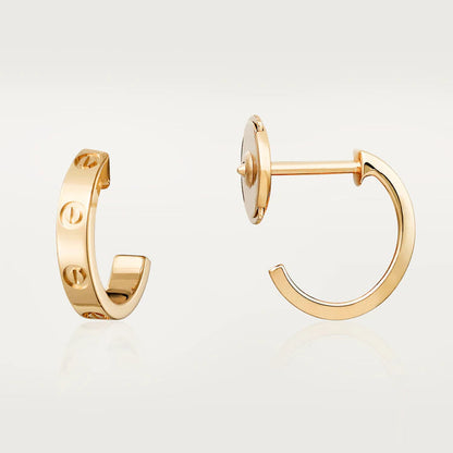 ¡®Aura Jewels¡¯LOVE EARRINGS 2.65MM PINK GOLD