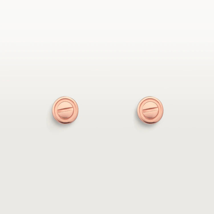 ¡®Aura Jewels¡¯LOVE EARRINGS PINK GOLD 10MM