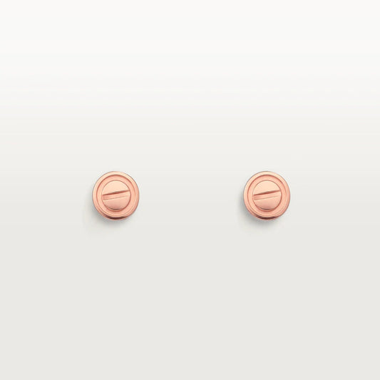 ¡®Aura Jewels¡¯LOVE EARRINGS PINK GOLD 10MM
