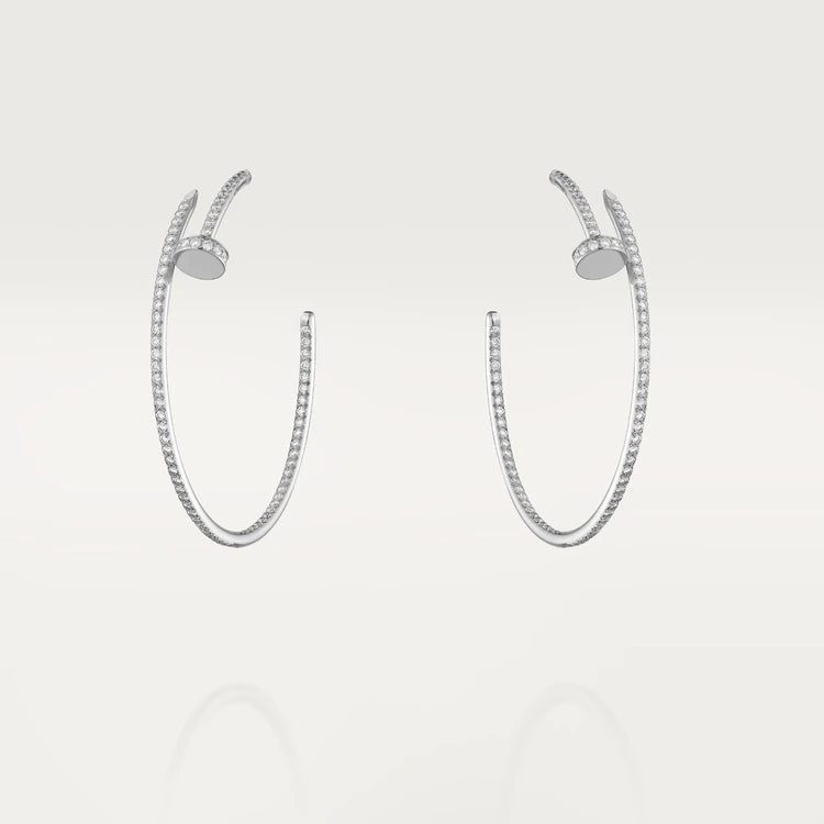 ¡®Aura Jewels¡¯JUSTE EARRINGS FULL DIAMONDS 1.8MM