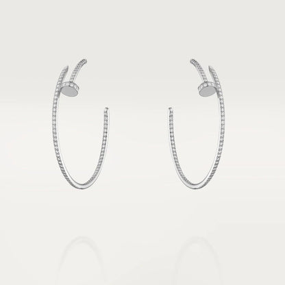¡®Aura Jewels¡¯JUSTE EARRINGS FULL DIAMONDS 1.8MM
