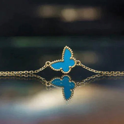 ¡®Aura Jewels¡¯BUTTERFLY TURQUOISE BUTTERFLY BRACELET