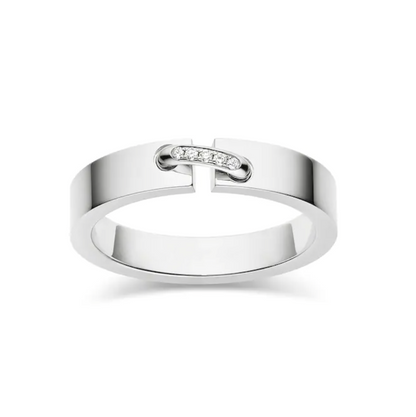 ¡®Aura Jewels¡¯ALLIANCE LIENS VIDENCE DIAMOND 4MM RING