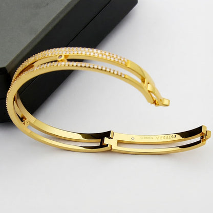 [Aura Jewels]Move Romane pavé bangle