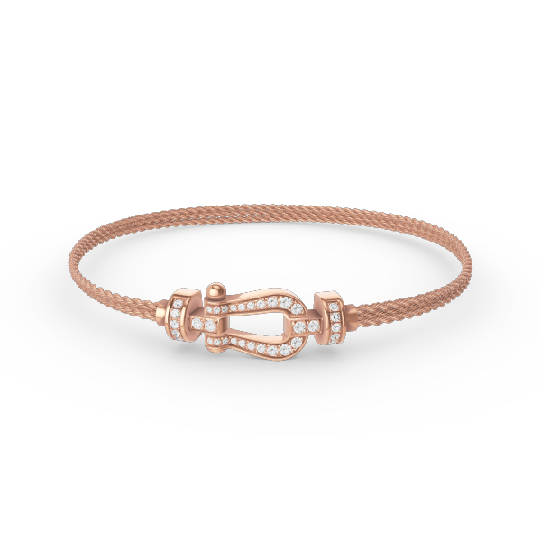 ¡®Aura Jewels¡¯FORCE SMALL HORSESHOE  DIAMOND CHAIN ROPE BRACELET