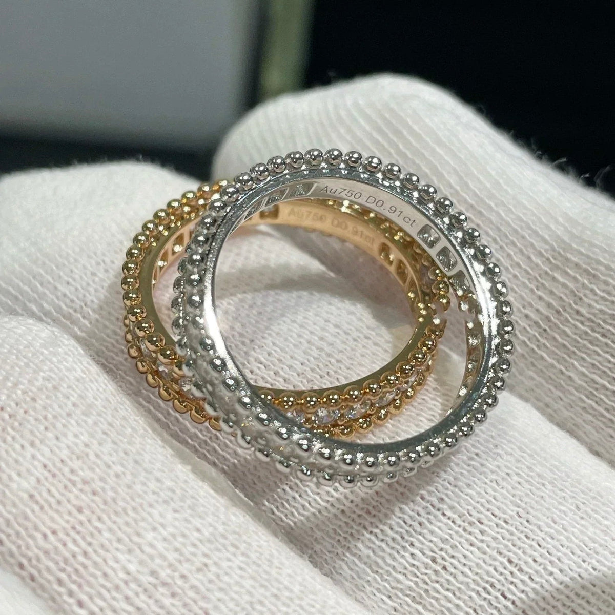 ¡®Aura Jewels¡¯PERLEE DIAMOND ROSE GOLD RING