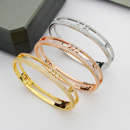 [Aura Jewels]Move Romane pavé bangle