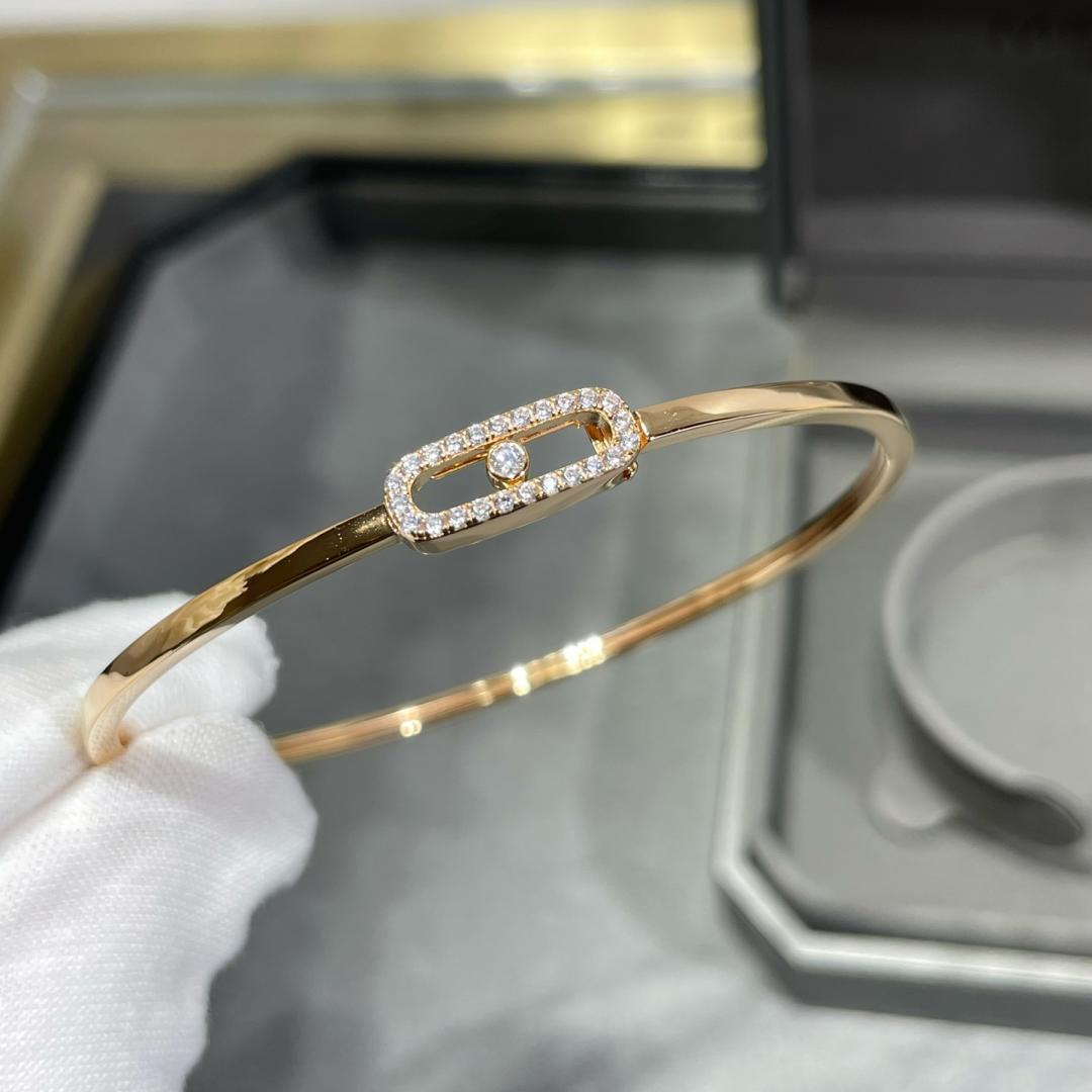 [Aura Jewels]Move Uno pavé flex bangle medium