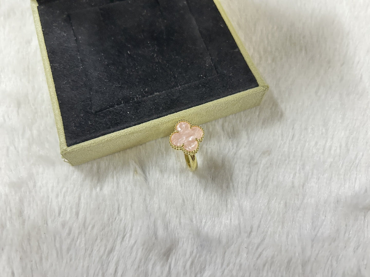 [Aura Jewels]Pink Clover Ring