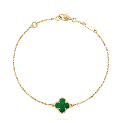 ¡®Aura Jewels¡¯CLOVER BRACELET MALACHITE 1 MOTIF