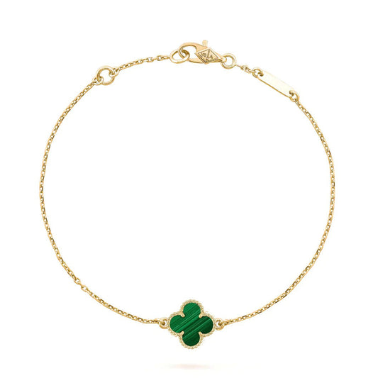 ¡®Aura Jewels¡¯CLOVER BRACELET MALACHITE 1 MOTIF