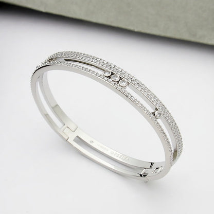 [Aura Jewels]Move Romane pavé bangle