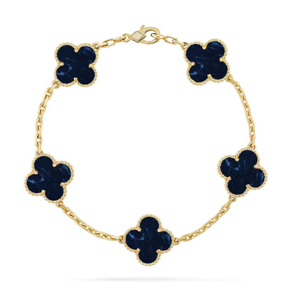 [Aura Jewels]New CLOVER 5 MOTIF PIETERSITE BRACELET COLLECTION