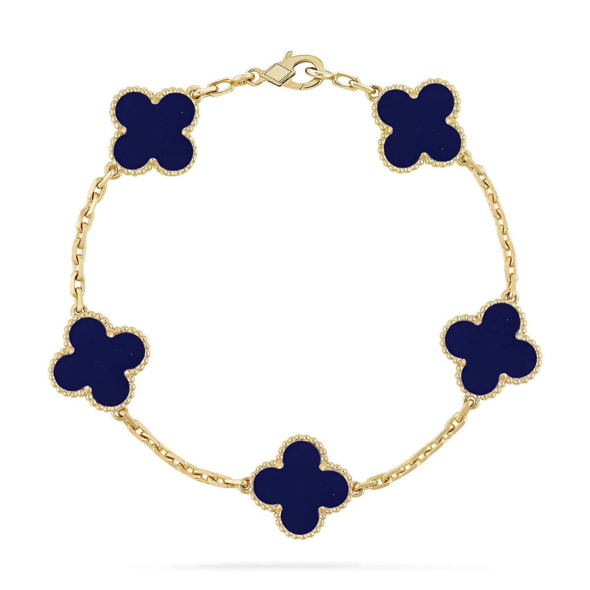 [Aura Jewels]New CLOVER 5 MOTIF LAPIS LAZULI BRACELET COLLECTION