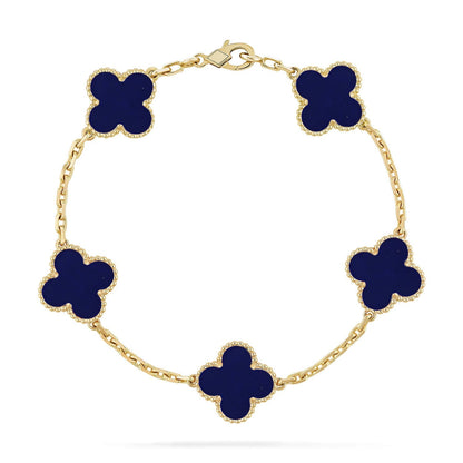 [Aura Jewels]New CLOVER 5 MOTIF LAPIS LAZULI BRACELET COLLECTION