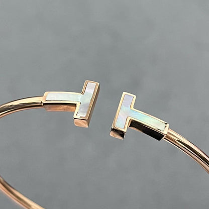 [Aura Jewels] T House Double T Open Bangle