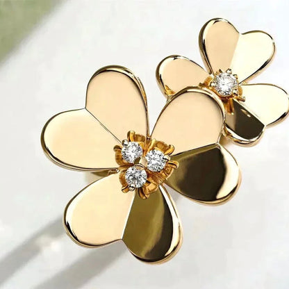 ¡®Aura Jewels¡¯CLOVER COMOS GOLD DIAMOND RING