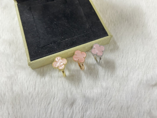 [Aura Jewels]Pink Clover Ring
