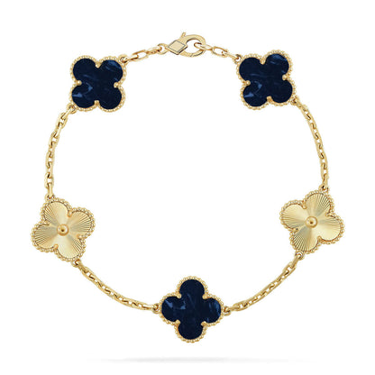 [Aura Jewels]New CLOVER 5 MOTIF PIETERSITE BRACELET COLLECTION