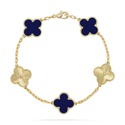 [Aura Jewels]New CLOVER 5 MOTIF LAPIS LAZULI BRACELET COLLECTION