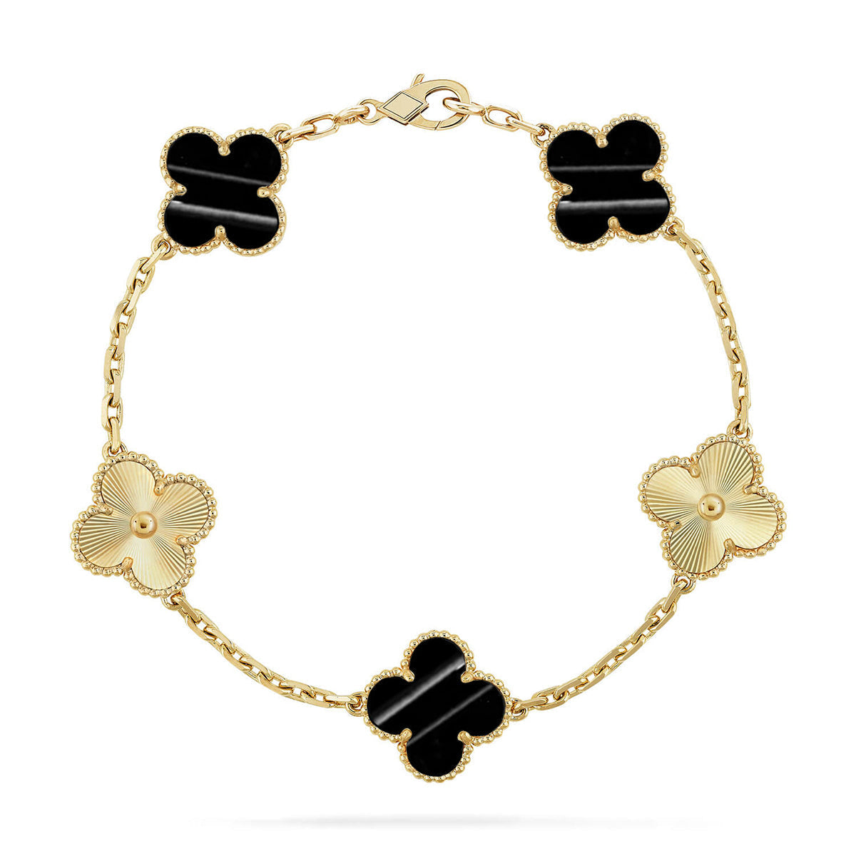 [Aura Jewels]New  CLOVER 5 MOTIF PULSAR STONE BRACELET COLLECTION