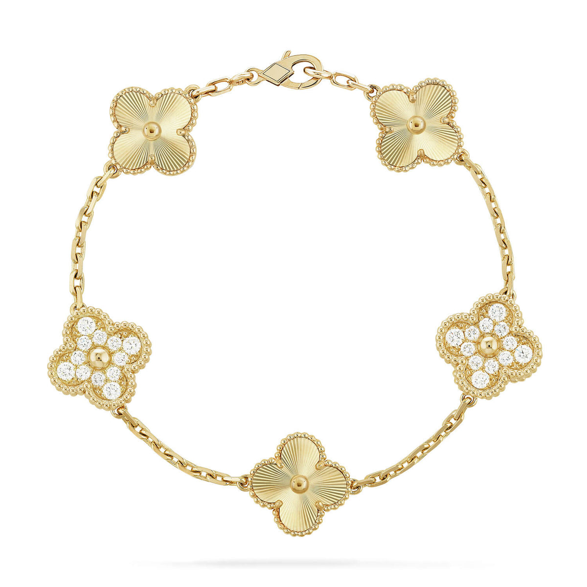 [Aura Jewels]New  CLOVER 5 MOTIF LASER BRACELET COLLECTION