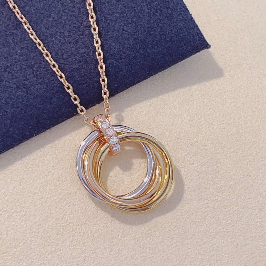 ¡®Aura Jewels¡¯TRINITY NECKLACE GOLD  DIAMONDS